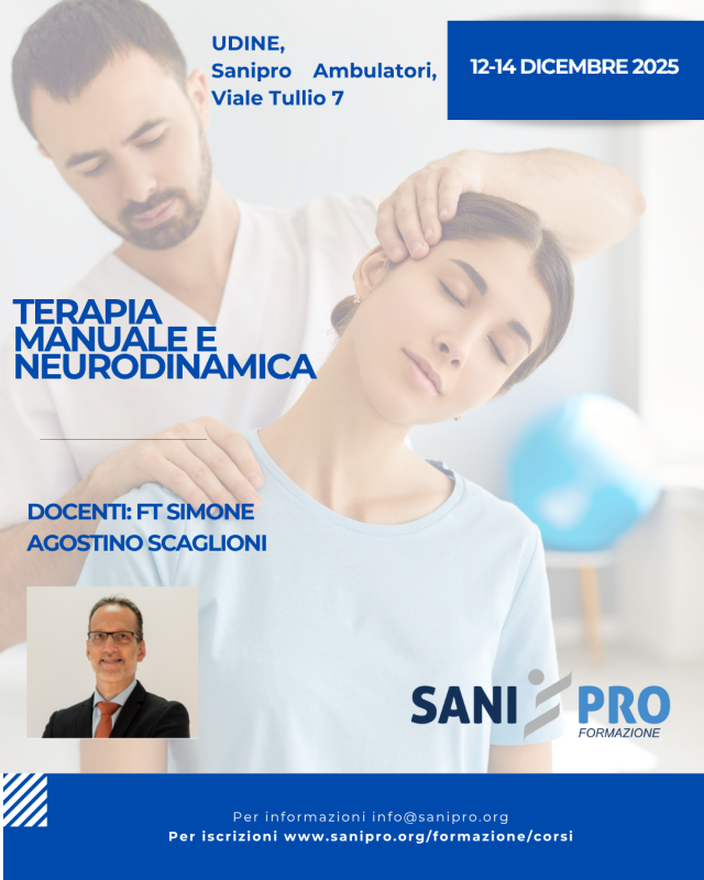 Presentazione del corso Terapia Manuale e Neurodinamica